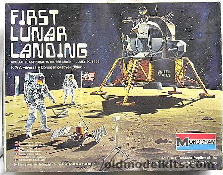 Monogram 1/48 First Lunar Landing Apollo 11 Astronauts on the Moon, 6872 plastic model kit